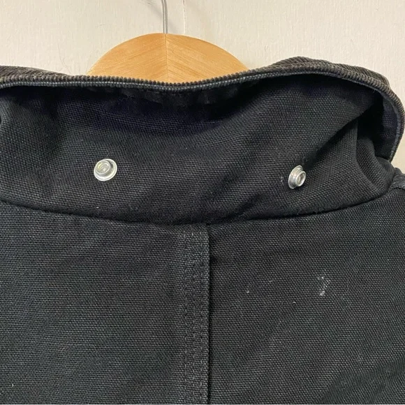 Carhartt Detroit Jacket Black Cottom Canvas Farmer Proceed Personalized Mens XL - Picture 9 of 11